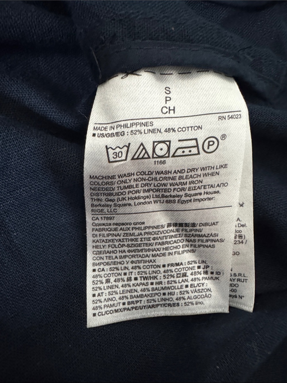 Banana Republic Factory Linen-cotton Blend Moto Jacket in a dark blue Size Small - Picture 11 of 11